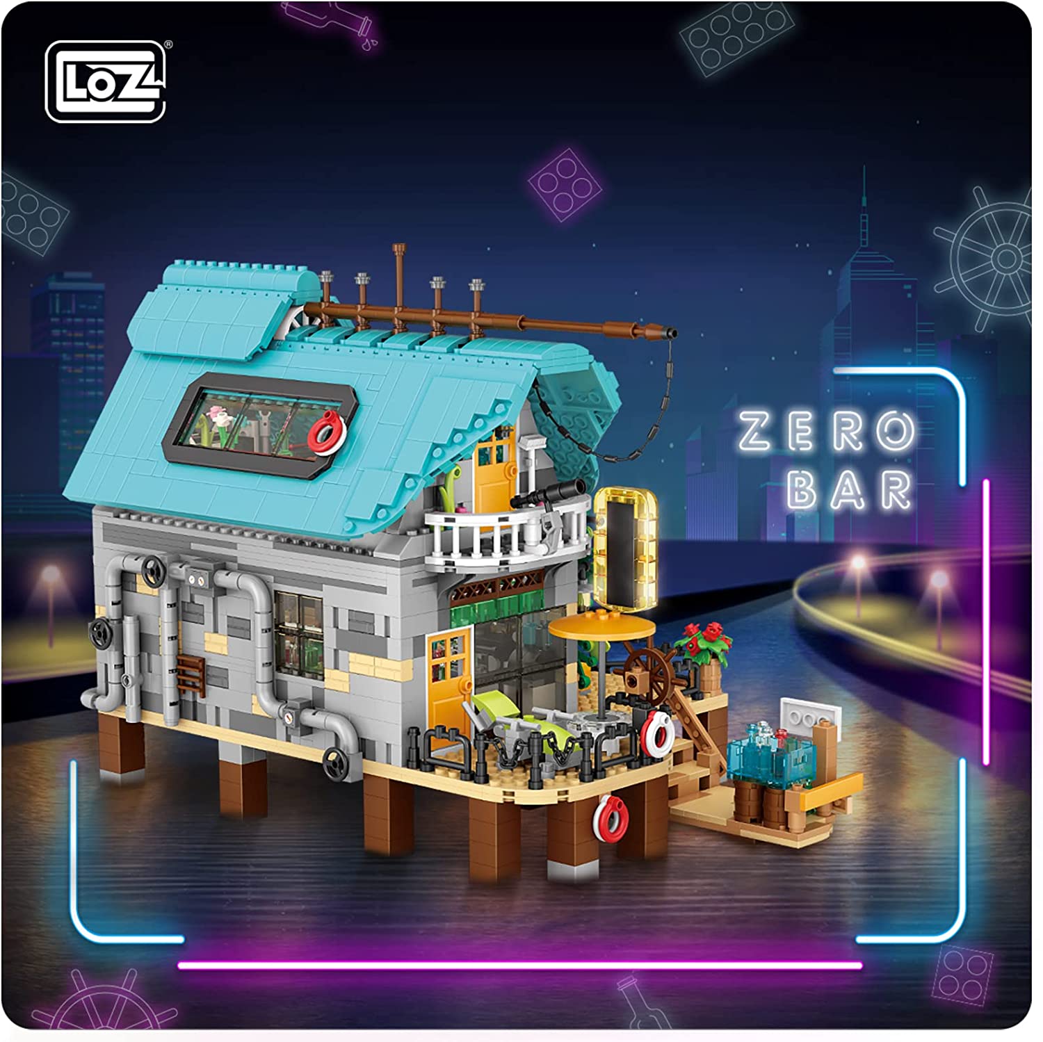 LOZ Zero Bar Building Blocks Kit for Kids Young People and Couple. Creative Building Blocks(1846 pcs)