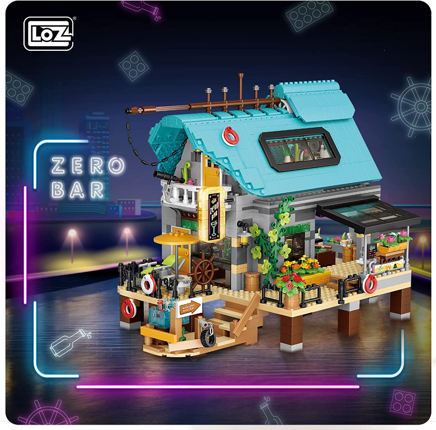 LOZ Zero Bar Building Blocks Kit for Kids Young People and Couple. Creative Building Blocks(1846 pcs)