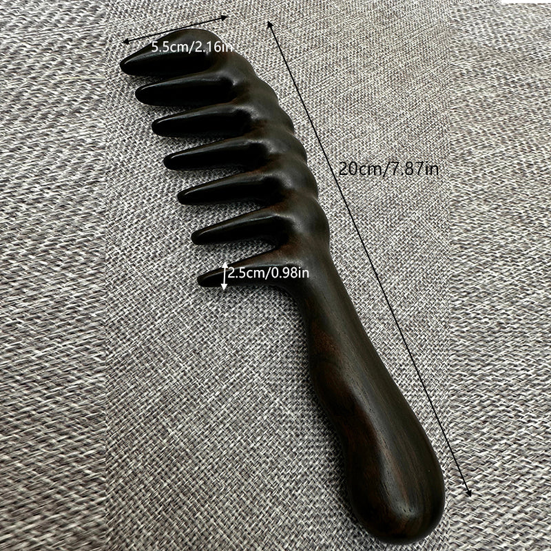 Purple sandalwood large bone comb