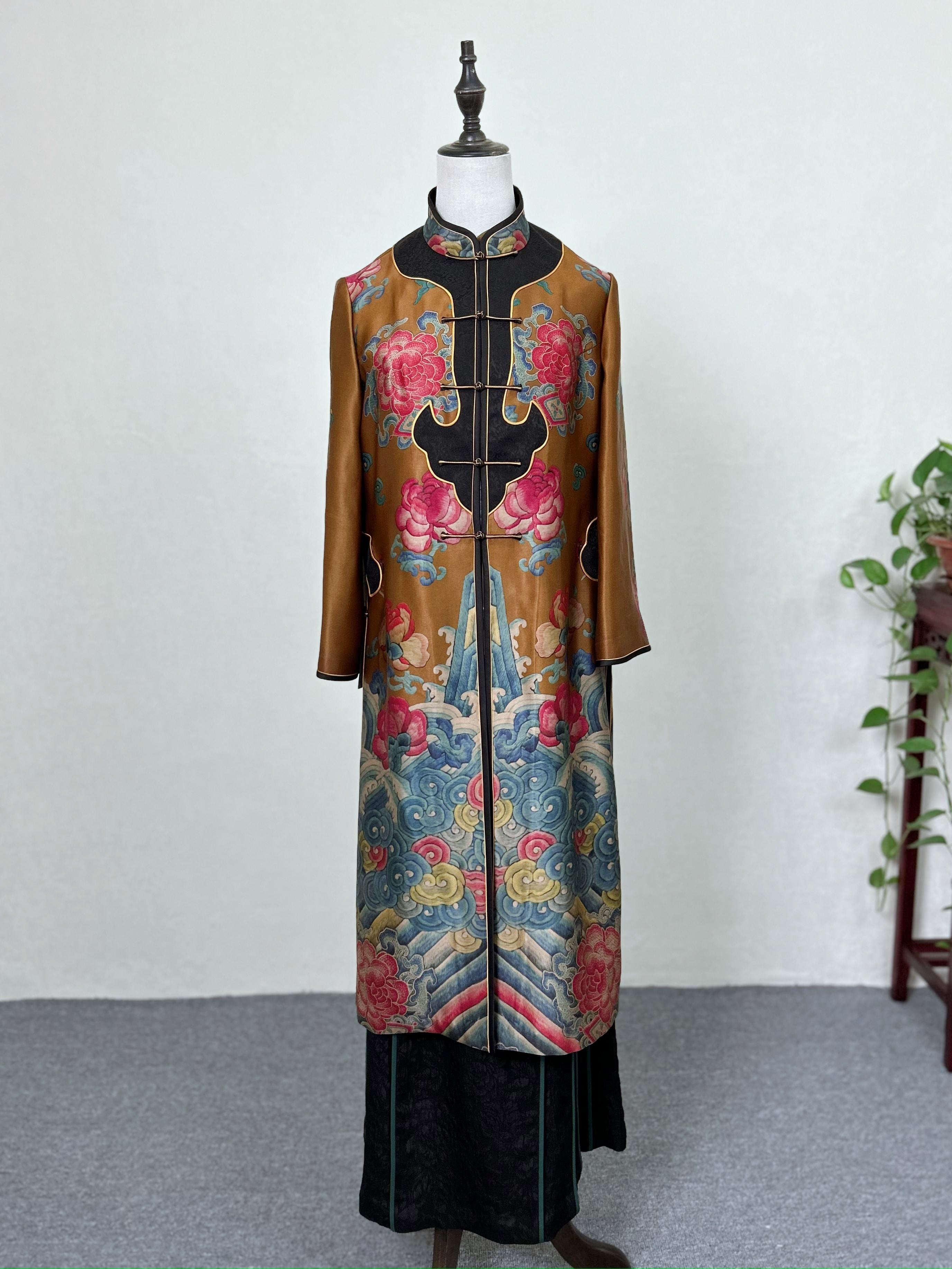 Fang Lu national style cloud yarn ruyi trench coat