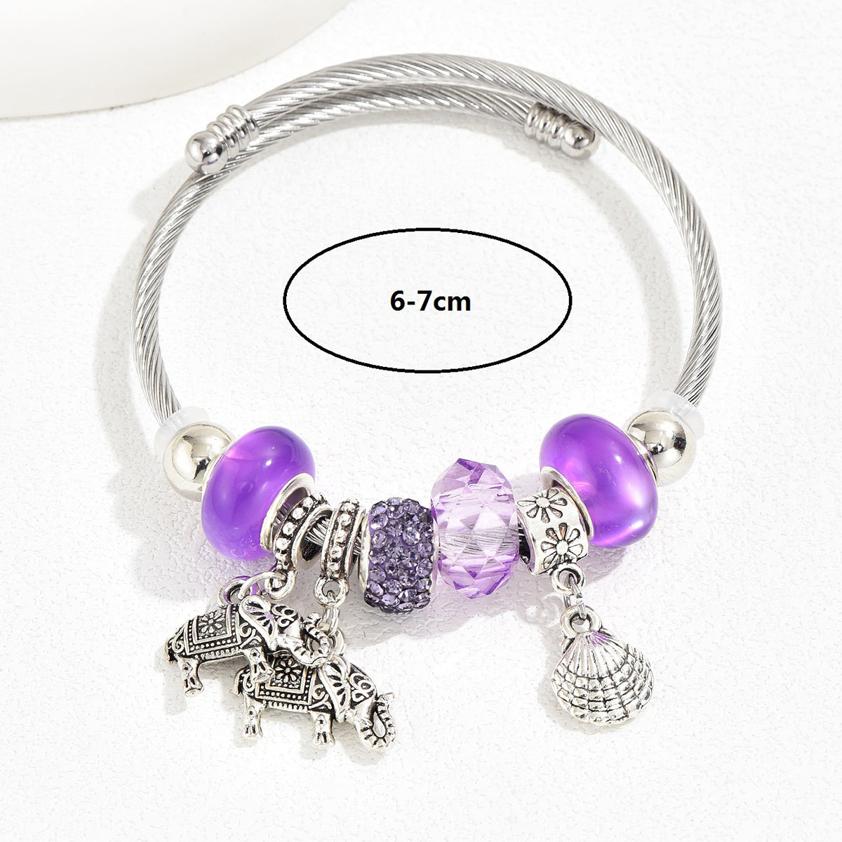 Fashion New Fresh Sweet Personality Creative Design Sense DIY Multi Element Elephant Shell Bracelet