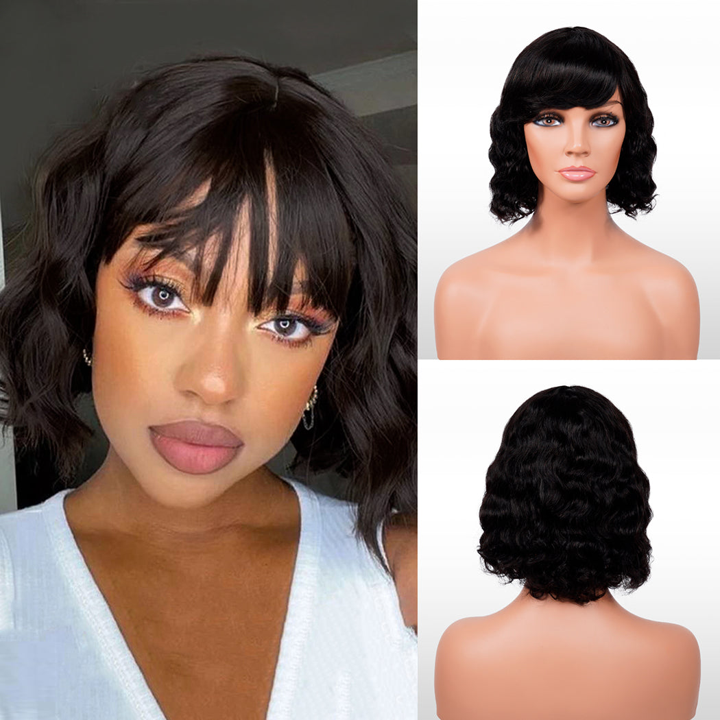 100% Human Hair Wig Ruby NATURAL