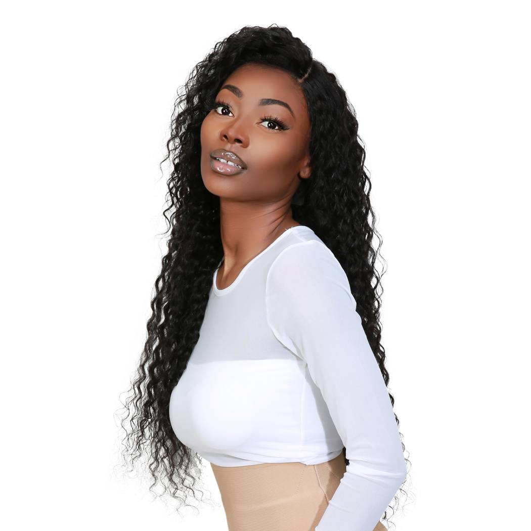 100% Unprocessed Brazilian Virgin Remy Human Hair 13x4 HD Lace Frontal Wig Deep Wave (22