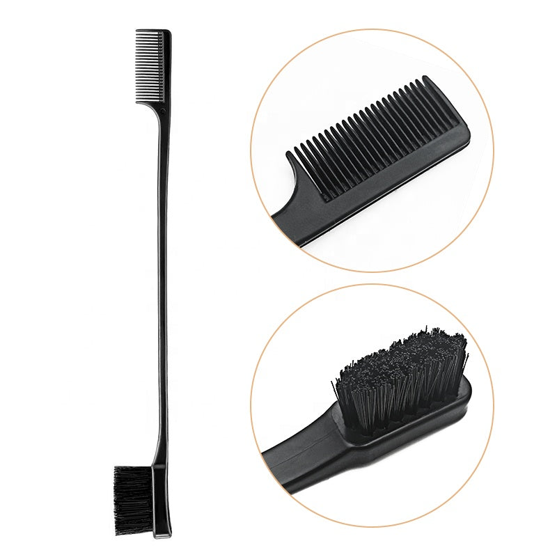 Professional Hair Styling Tool, Double Sided Wig Hair Edge Brush for Fine Hair