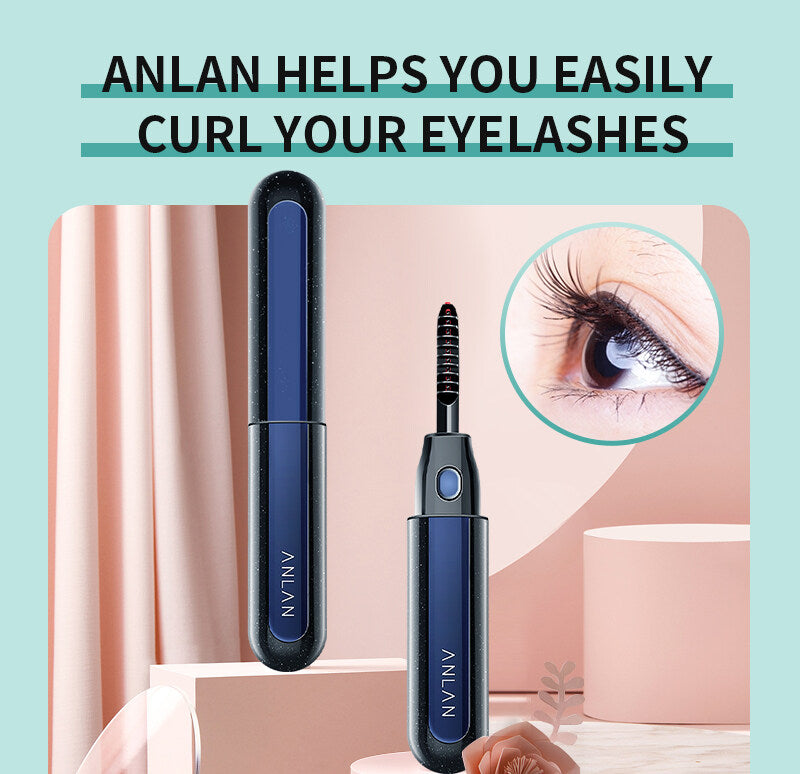 ANLAN Electric Eyelash Curler Rechargeable 65/ 85℃ Heated Eyelash Curling Pen