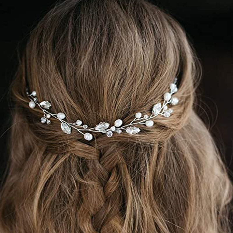 Wedding Hair Vine Silver