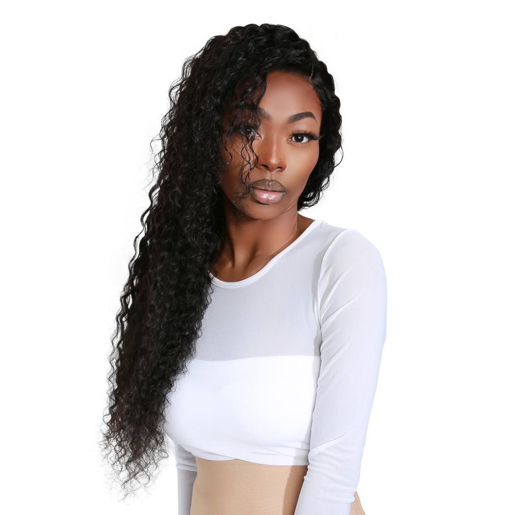 100% Unprocessed Brazilian Virgin Remy Human Hair 13x4 HD Lace Frontal Wig Deep Wave (22