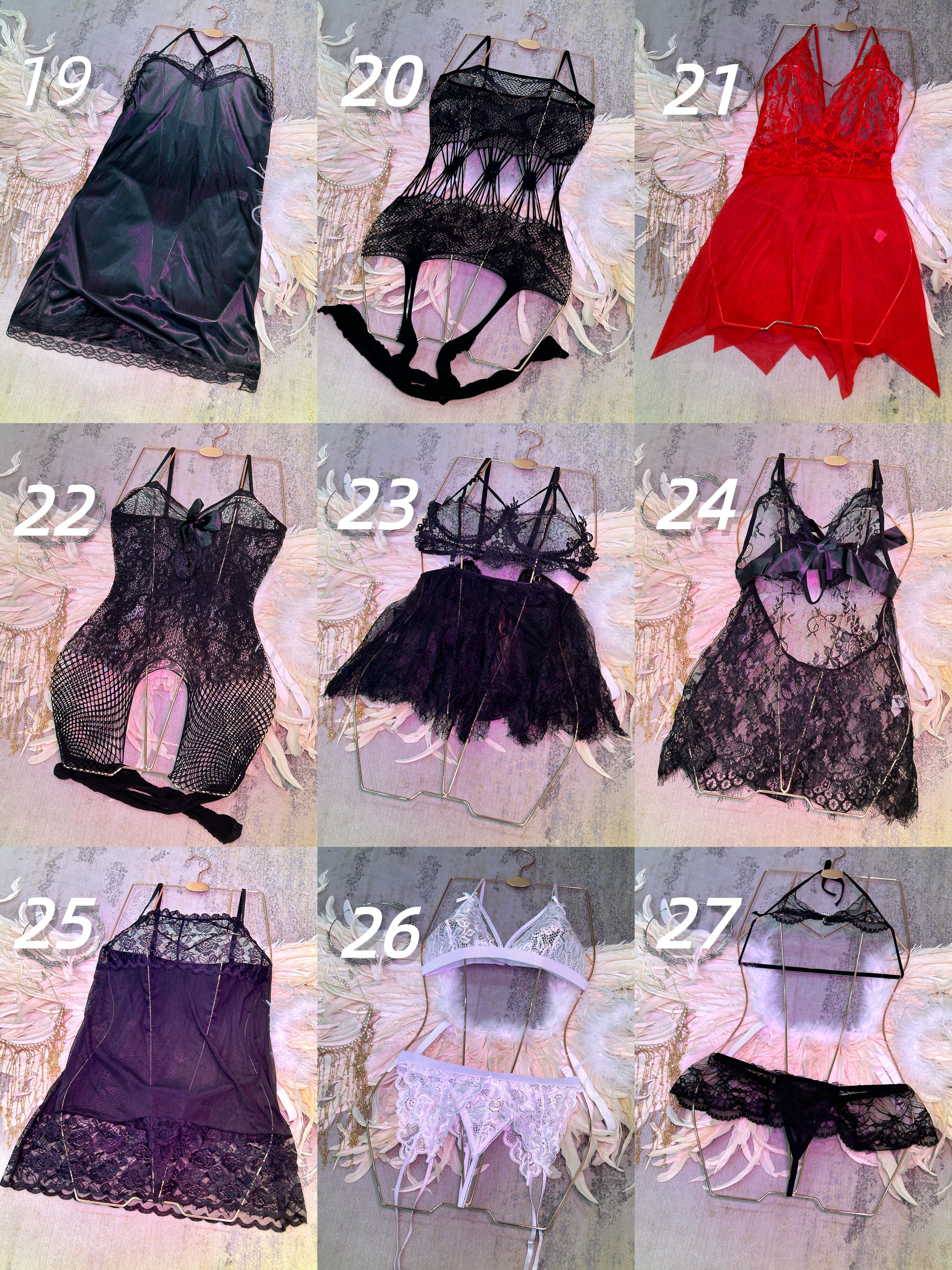 Self-selection of nightgown 72 styles 9 pieces for $69.9, 6 pieces for $49.9, 3 pieces for $29.9 (Live-Q01)