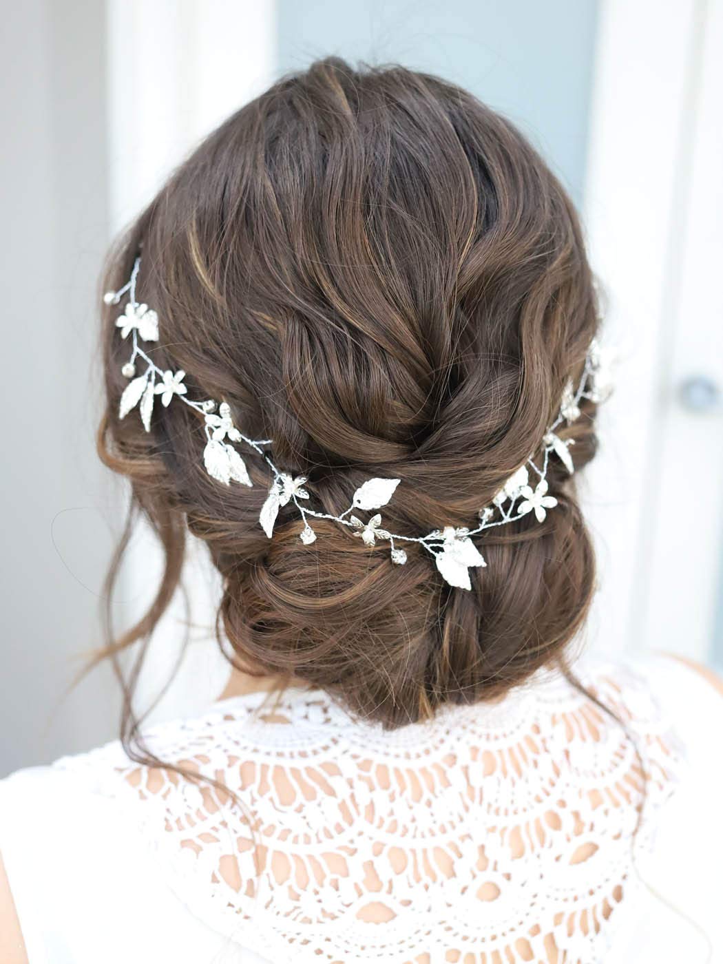 Yean Bride Wedding Hair Vine Headband Gold Leaf Bridal Accessories for Women