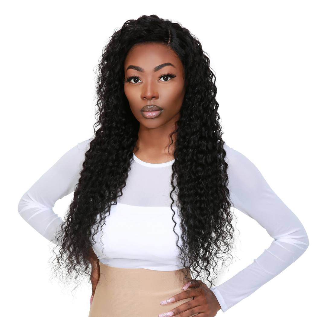 100% Unprocessed Brazilian Virgin Remy Human Hair 13x4 HD Lace Frontal Wig Deep Wave (22