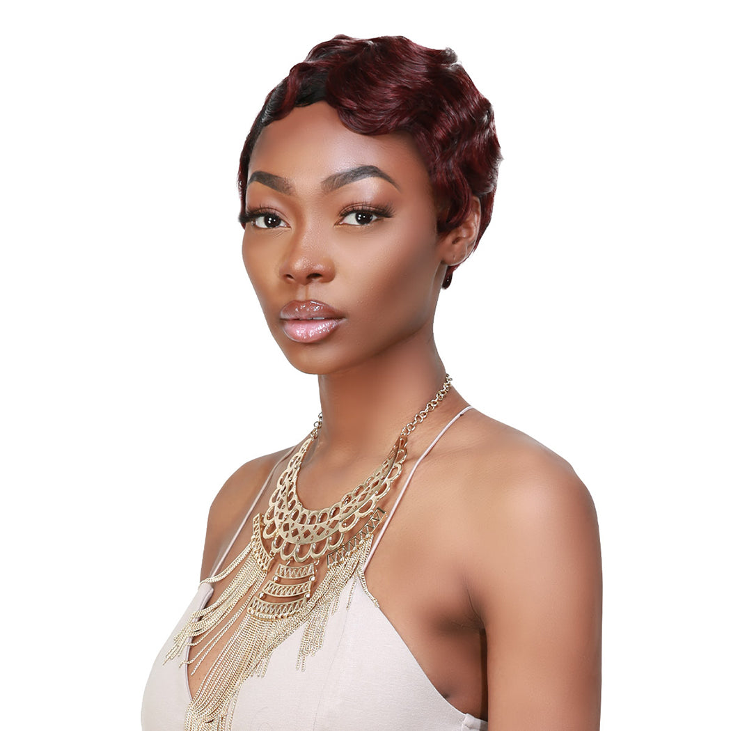 Remi Human Hair Wig Finger Wave FS1B-30