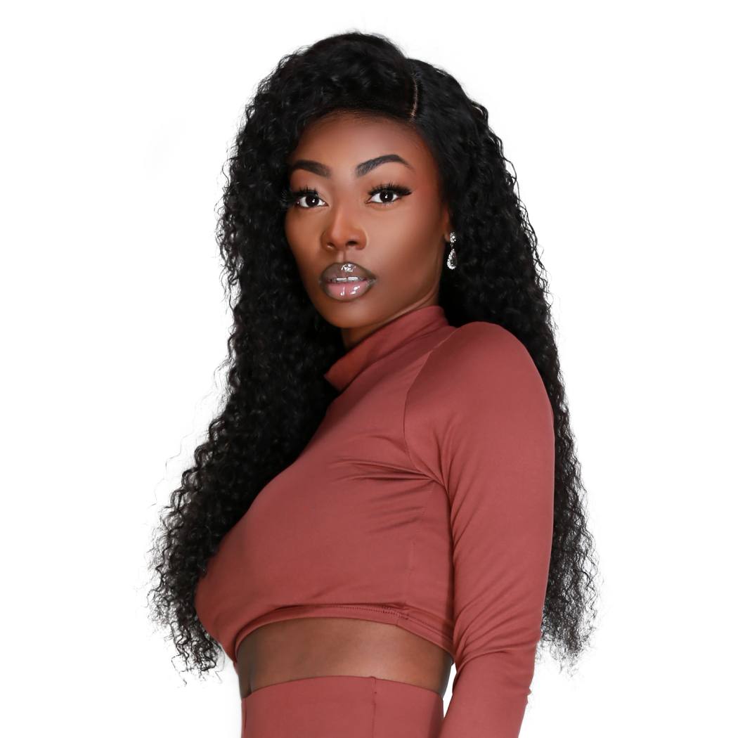 100% Unprocessed Brazilian Virgin Remy Human Hair 13x4 HD Lace Frontal Wig Bohemian Curl 16 Inches  NATURAL 22