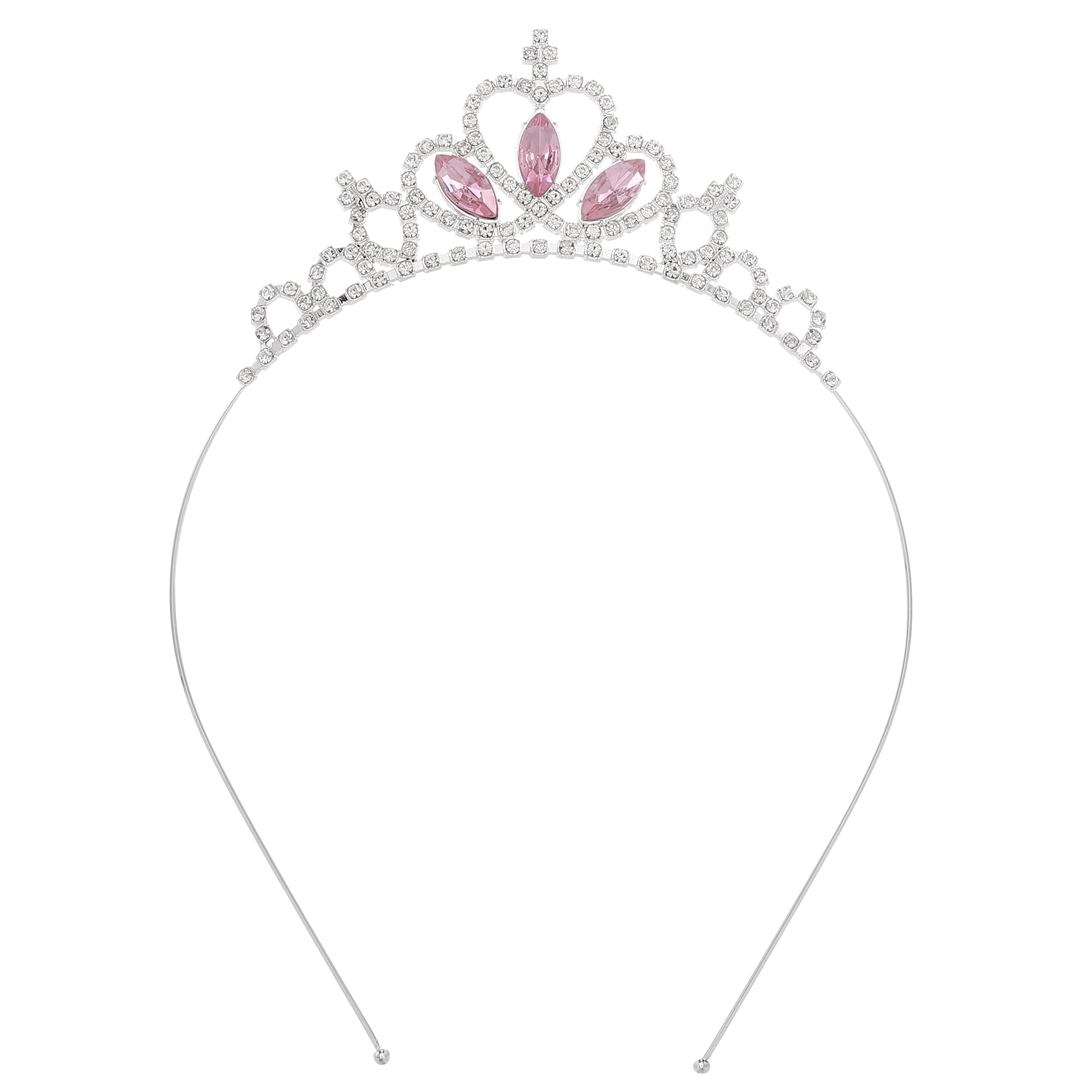 Rhinestone Girls Tiara and Crown Silver Crystal Princess Crowns Birthday Party Headband Tiaras