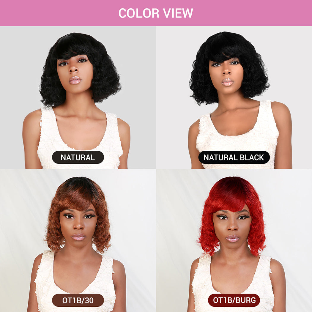 100% Human Hair Wig Ruby NATURAL