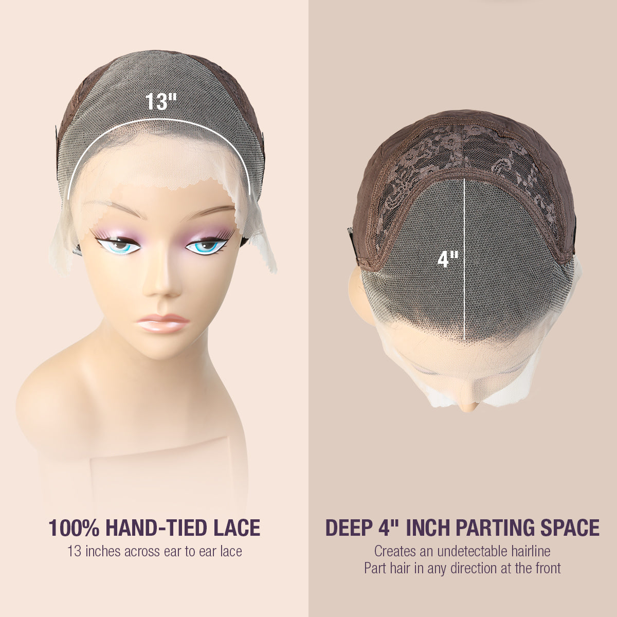 100% Unprocessed Brazilian Virgin Remy Human Hair 13x4 HD Lace Frontal Wig Body Wave 16