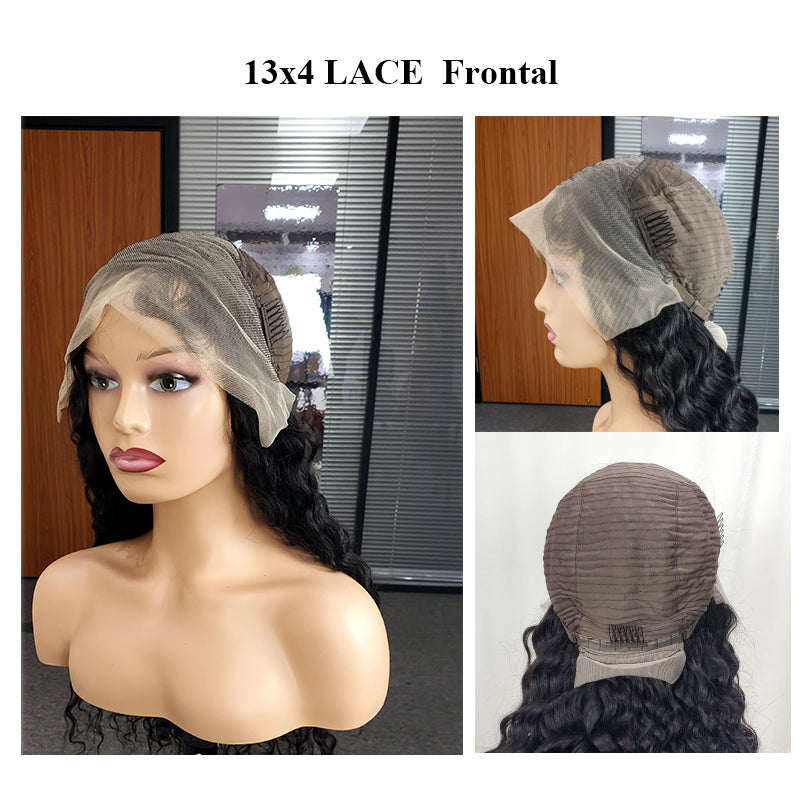 Silk Straight 13x4 Lace Frontal Wigs Remy Human Hair Natural
