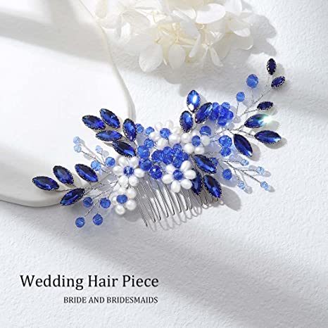 Bride Wedding Hair Comb Black